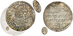 Sigismund III Vasa, 3 Groschen Olkusz 1592 - RARE, ex. Marzęta ex. Marzęta R3