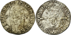 Sigismund III Vasa, 1 Öre Stockholm 1595 - RARE R5