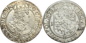John II Casimir, 1/4 Thaler Krakau 1658 TLB