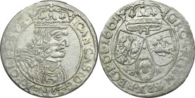 John II Casimir, 6 Groschen Lviv 1661 GBA - RARE, ex. Marzęta ex. Marzęta R2
