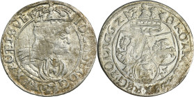 John II Casimir, 6 Groschen Lviv 1662 AC PT - RARE, ex. Marzęta ex. Marzęta R2