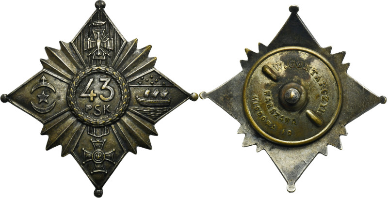 Commemorative badge of the 43rd Rifle Regiment of the Legion of Bajonians from D...