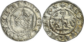 Ladislaus II Jagiello, 1/2 Groschen Krakau - letter Ƞ