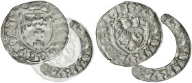 Casimir IV Jagiellon, Schilling Danzig undated - error KΛSINIRVS