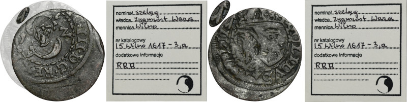 Sigismund III Vasa, Schilling Vilnius 1612/7 - EXTREMELY RARE, ex. Marzęta Extre...