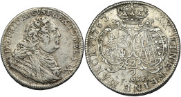 Augustus III of Poland, 2/3 Thaler Dresden 1763 FWôF