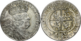 Augustus III of Poland, 18 Groschen Leipzig 1756 EC