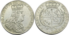 Augustus III of Poland, Tymf Leipzig 1753 - RARE R1