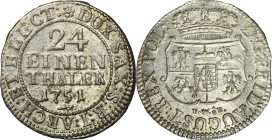 Augustus III of Poland, 1/24 Thaler Dresden 1751 FWôF
