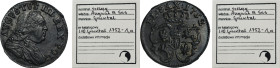 Augustus III of Poland, Schilling Grünthal 1752 - RARE, ex. Marzęta ex. Marzęta