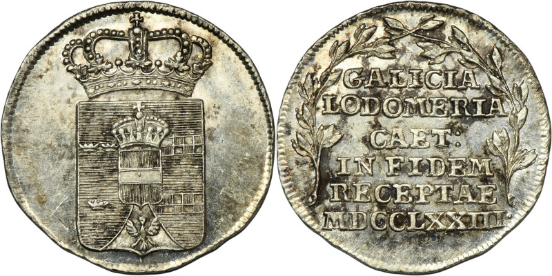 Galicia and Lodomeria, Token 1773 Token minted on the occasion of the annexation...