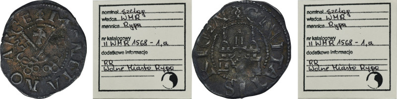 Free City of Riga, Schilling Riga 1568 - RARE, ex. Marzęta Rare variety with obv...