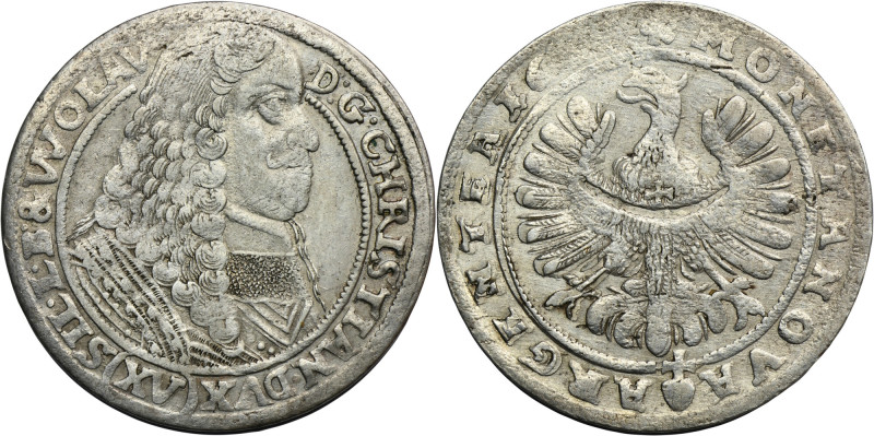 Silesia, Duchy of Liegnitz-Brieg-Wohlau, Ludwig IV, 15 Kreuzer Brieg 16?? Illegi...