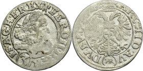 Silesia, Habsburg rule, Ferdinand II, 3 Kreuzer Breslau 1628 HR