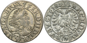 Silesia, Habsburg rule, Ferdinand II, 3 Kreuzer Breslau 1628 HR