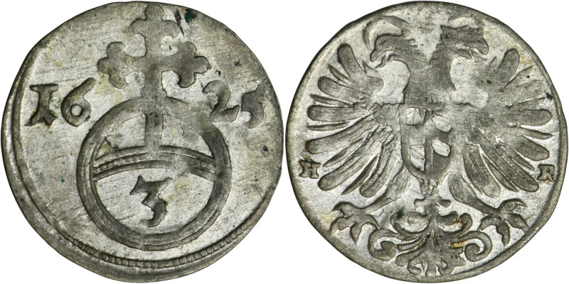 Silesia, Habsburg rule, Ferdinand II, Gröschel Breslau 1625 HR On the reverse, t...