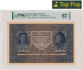 5.000 marek 1920 - III Serja A - PMG 67 EPQ MAX