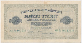 500.000 marek 1923 - AU - 6 cyfr z ❊ - BARDZO RZADKIE