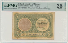 5 złotych 1925 - F - PMG 25