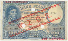 100 złotych 1919 - S.C - WZÓR -