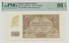 10 złotych 1940 - J - PMG 66 EPQ