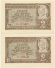 Zestaw, 2 złote 1941 - AG - (2 szt.) - numery kolejne