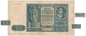 50 złotych 1941 PRZERÓBKA na 500 zł 1961