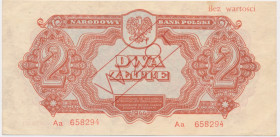 2 złote 1944 ...owym - WZÓR - Aa -