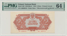 2 złote 1944 ...owym - Ab - PMG 64