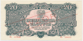 20 złotych 1944 ...owe - WZÓR - Rz 123456/789000 -