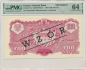 100 złotych 1944 ...owe - WZÓR - Ax 778... - PMG 64