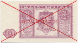 1 złoty 1946 - SPECIMEN -