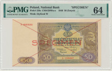 50 złotych 1946 - SPECIMEN - A - PMG 64