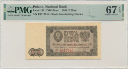 2 złote 1948 - P - PMG 67 EPQ