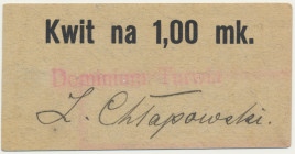 Dominium Turwia, 1 marka 1914