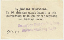 Kąty, 1 korona 1914 - RZADKI