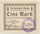 Klęka (Klenka), 1 marka 1919 - stempel B
