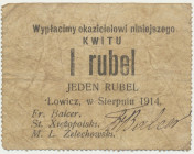Łowicz, 1 rubel 1914