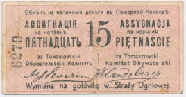 Tomaszów, 15 kopiejek 1914