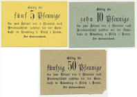 Blumberg, 5 - 50 fenigów (3 sztuki) - wydanie I