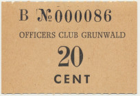 Officers Club Grunwald, 20 centów seria B