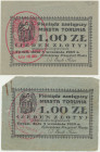Toruń, 2 x 1 złoty 1939 - RZADKI STEMPEL