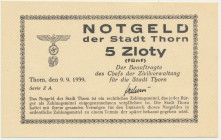 Toruń (Thorn), 5 złotych 1939