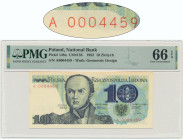 10 złotych 1982 - A - PMG 66 EPQ - niski numer