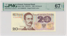 20 złotych 1982 - N - PMG 67 EPQ