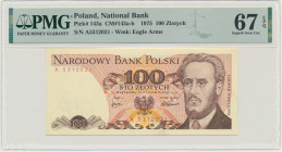 100 złotych 1975 - A - PMG 67 EPQ