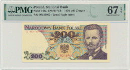 200 złotych 1976 - D - PMG 67 EPQ 2-ga nota