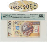 200 złotych 1994 - ZA - PMG 55 - seria zastępcza TDLR
