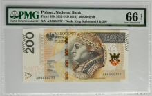 200 złotych 2015 - AB - PMG 66 EPQ