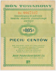 Pewex, 5 centów 1960 - Ba - bez klauzuli -